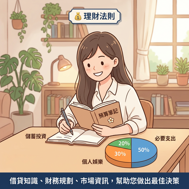 50/30/20 理財法則：最適合上班族的預算分配方法