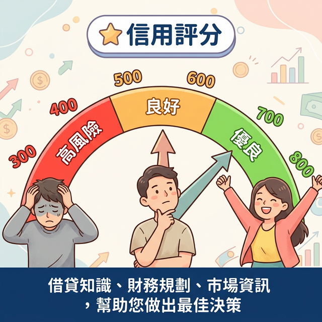 信用評分對借貸的影響：從 300 到 800 分代表什麼？