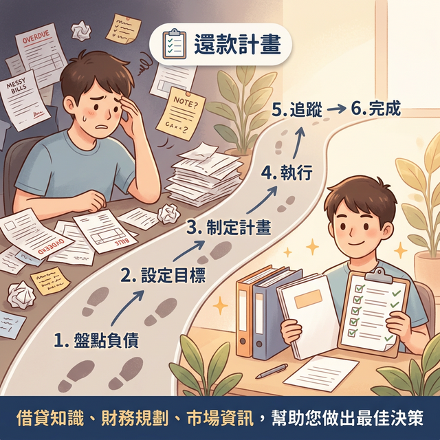 個人還款計畫制定指南：從混亂到有序的 6 個步驟