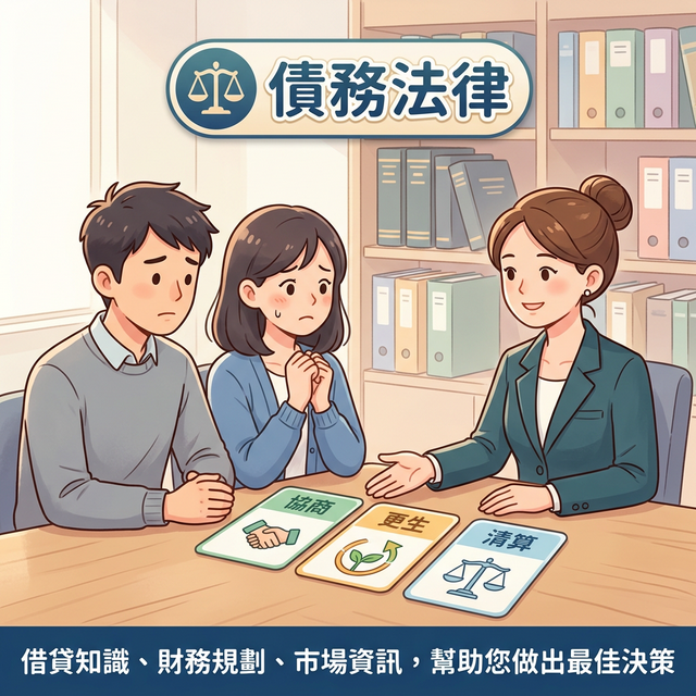 負債累累怎麼辦？協商、更生、清算三種法律選項比較